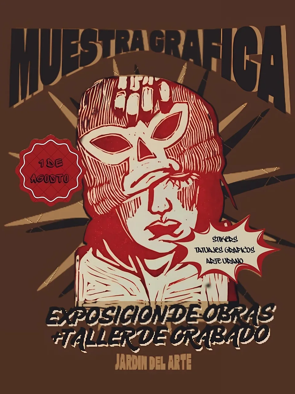 Cartel oscuro de Muestra Gráfica